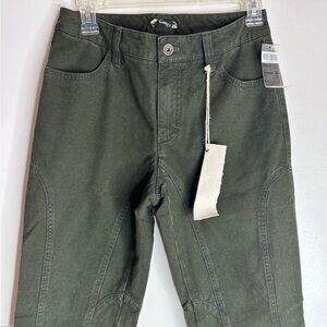 Rosner Ronja_N  Jeans‎ Equestrian Style Womens Vintage Tapered Leg Green Size 36